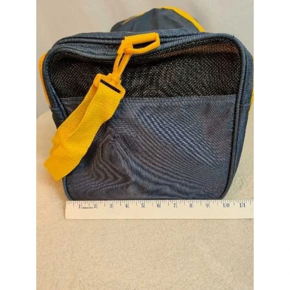 Speedo Duffle Bag Navy Yellow Gym Travel Sportswear Tote Small